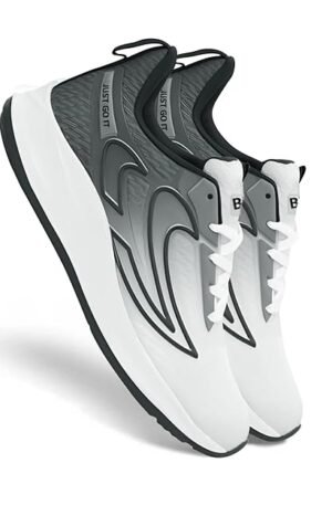 BRUTON EVA Lite Sport Shoes Running Shoes for Men- White