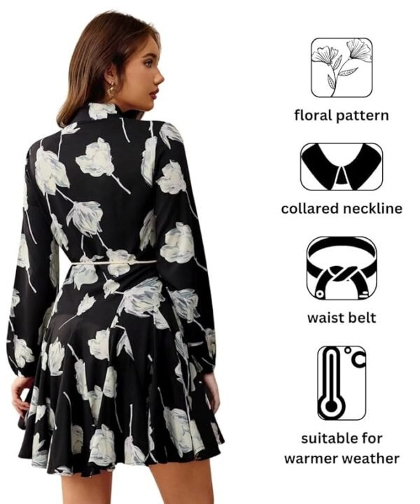 Leriya Fashion Summer Dress for Women – Short One Piece A-Line Midi Dress | Lightweight Vacation Wear & Daily Casual Outfit - Image 5