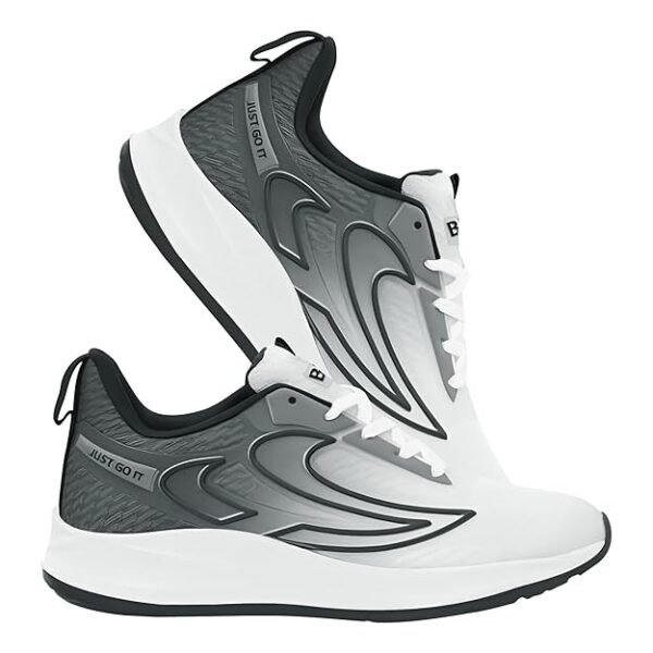 BRUTON EVA Lite Sport Shoes Running Shoes for Men- White - Image 4