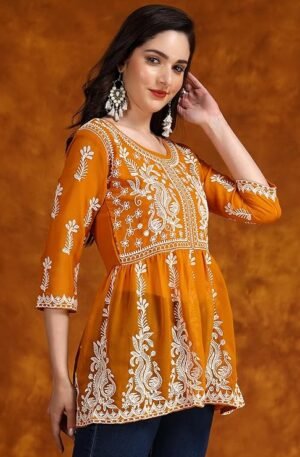 chikankari kurti for women