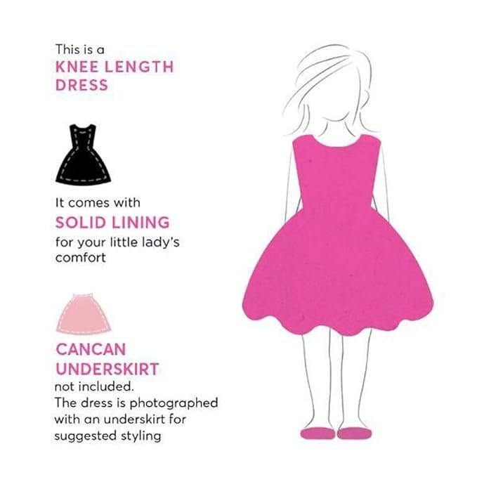 Hopscotch Girl's Fit and Flare Knee Length Cotton and Polyester Cold Shoulder Sleeves Sequin Party Dress - Image 6